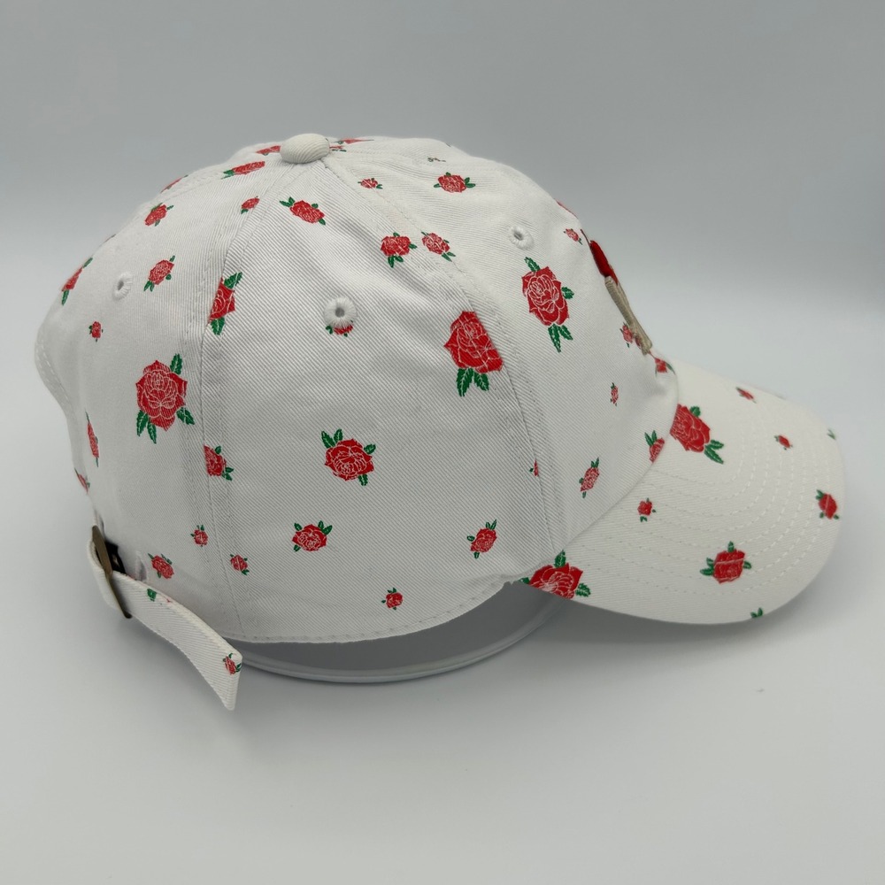 Kentucky Derby 144 Hat Womens OSFM White Rose Floral Preppy Sporty - Picture 4 of 9